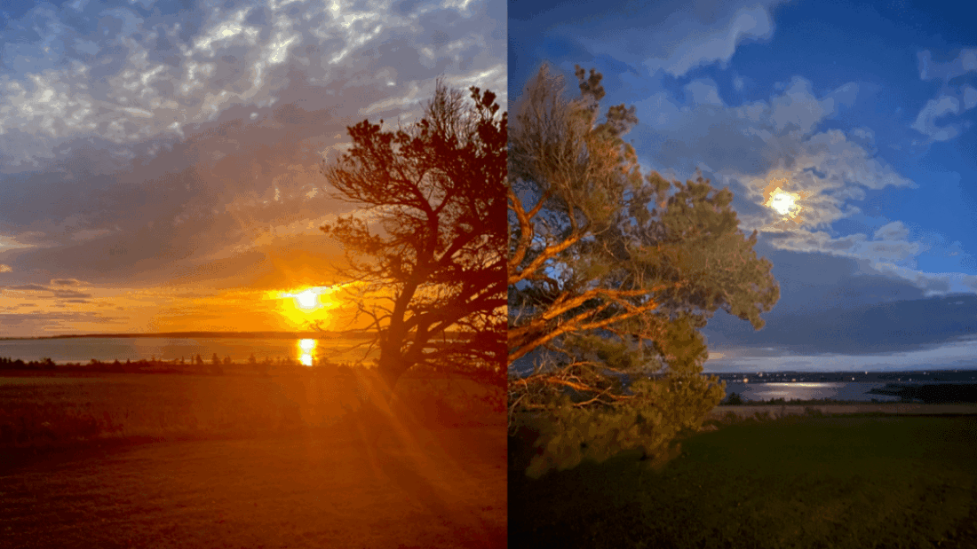 PEI Sunrise & Moonrise
