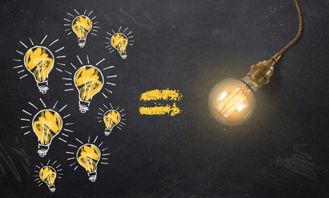 image of light bulbs illustration and photo of light bulb