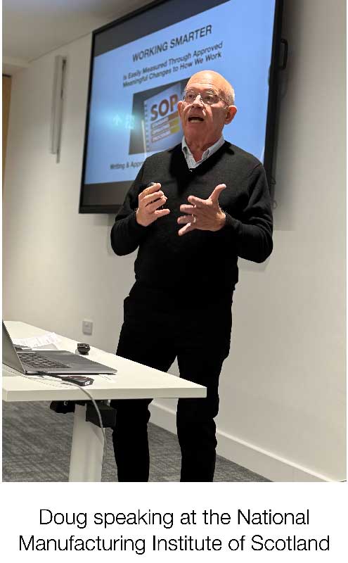 Doug speaking at the National Manufacturing Institute of Scotland