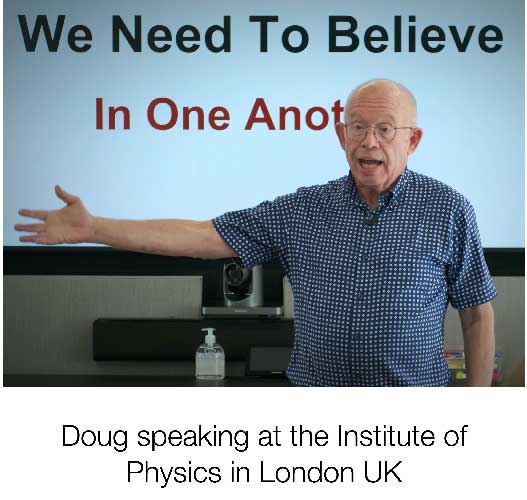 Doug speaking at the Institute of Physics in London